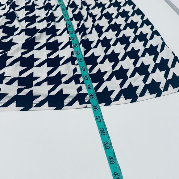 Ellen Tracy Career Office Siren Dress Size 14 Stretch Knit Houndstooth Mob Wife - Picture 7 of 9